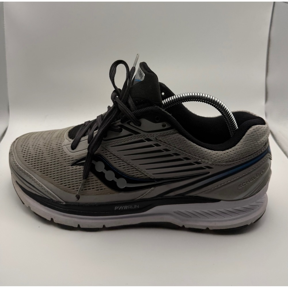 Saucony Echelon 8 Running Shoes Mens 8 W Grey Black S20575-30 Wide Stability